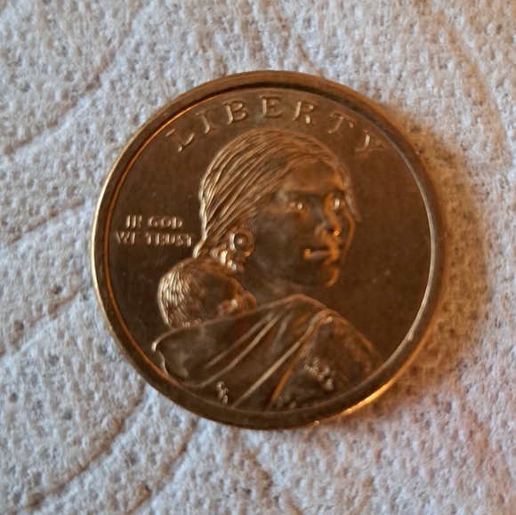 "RARE","Sacagawea" $1 Error Dollar Coin, No Date, No Mint Mark on Obverse 2009 P - Picture 9 of 9